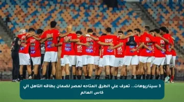 3 سيناريوهات.. تعرف على الطرق المتاحة لمصر لضمان بطاقة التأهل إلى كأس العالم